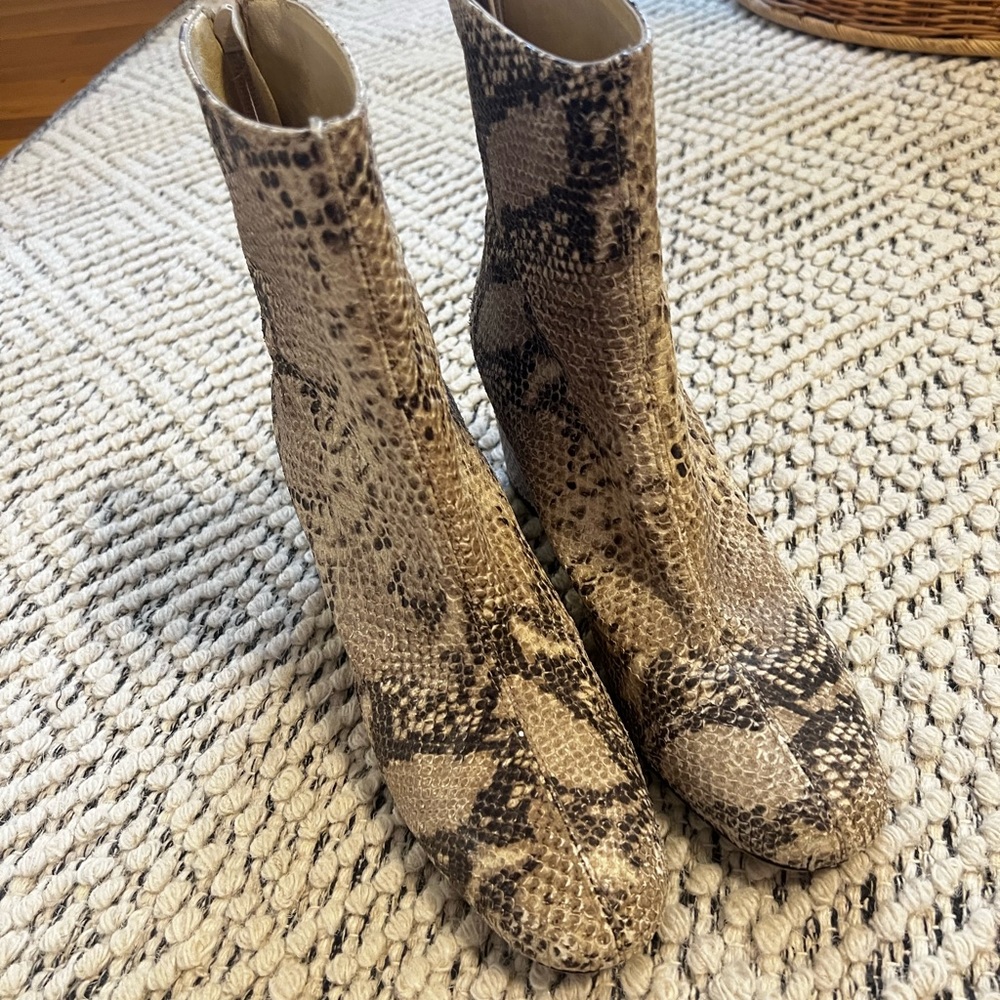 Free People Snakeskin booties